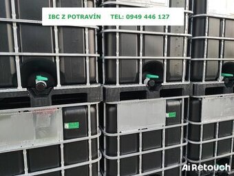 Predám čierne 1000L IBC kontajnery