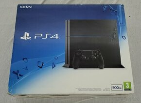 PlayStation 4 500GB CUH-1216A Jet Black PS4+2 ovl+nabíjačka