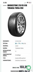 BRIDGESTONE Turanza