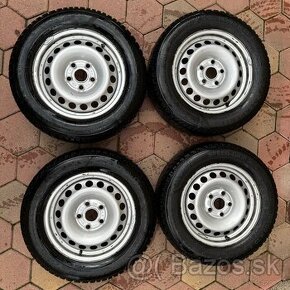 Plechove disky VW r15 5x112 + nové zimné pneu