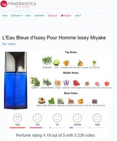 Parfém Issey Miyake L´Eau Bleue D´Issey pour Homme EDT