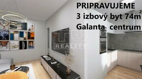 PRIPRAVUJEME: 3 izbový byt s balkónom 74m2, Galanta -...