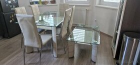Jedálenský stôl + 6ks stoličky,+stôl do obývačky - 1