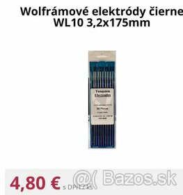 Predám wolfrámove elektrody