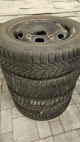 5x100 165/70 r14 plechove disky zimne gumy - 1