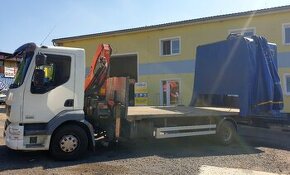 15t DAF valník 6.5m+HR Palfinger plachta shrnovačka bez