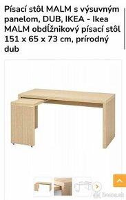 IKEA STOL MALM PRIRODNY DUB