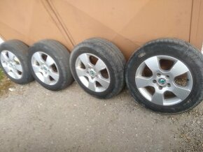 Elektróny disky 195/65 R15 rozteč 5x112 originál Škoda - 1