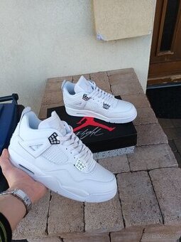 Air Jordan 4 Retro White/Mettalic Silver