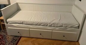 Hemnes biela rozťahovacia Ikea posteľ