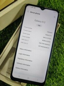 Smartfón Samsung Galaxy A12 4 GB / 64 GB 4G (LTE) biely