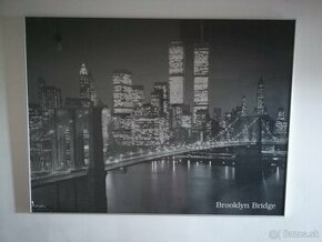 BROOKLYN BRIDGE obraz cierno-biele prevedenie 120 x90 cm