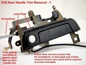 bmw e36 klucky dveri 