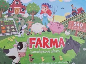 Veľký samolepkový album Farma - nalepuj zas a znova