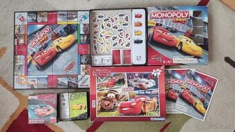 Cars - monopoly, puzzle, kartová hra