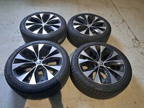 Predam Original elektrony Skoda 5x112 R18 a zimne pneu