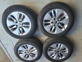 Predam Original elektrony Skoda 5x112 R16 a letne pneu