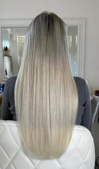 Ruske blond vlasy na predlzenie 65 -70 g dlzka 48-50 cm