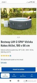 Predam Bestway LAY-Z-SPA® Vírivka Kokos AirJet, 180 x 66 cm