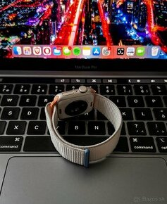 Apple Watch 41mm Originál Starlight látkovy remienok