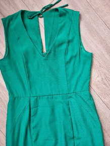 púzdrové šaty  v spring zelenej HM veľ. 40 - 1