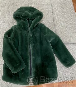Zimný huňatý kabát - veľkosť S