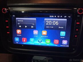 2DIN rádio 4+64GB,NXP čip,CarPlay,RDS,VW,SEAT,SKODA