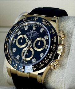 Rolex Daytona, 116518LN, 18K Yellow Gold, Black Diamond Dial