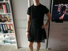 Dámske čierne čipkové šaty zn. Zara - 1