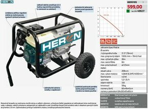 Kalové motorové čerpadlo Heron EMPH 80 W