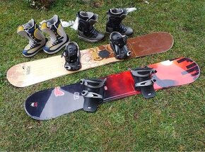 Snowboardy 140 a 155-160 a boty 38-40