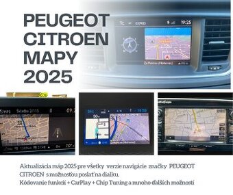 Aktualizácia máp navigácia Citroen 2024 SD/USB/CD