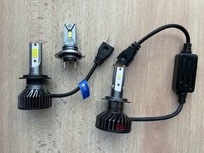 H7 led (H1,H3,H4,H8,H9,HB4...) kvalitné, silné, neoslňujú - 1