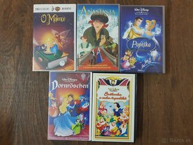 VHS filmy a rozprávky, DVD filmy a CD hudba