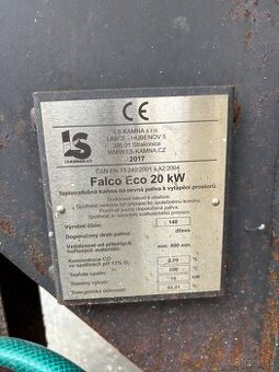 LS Falco ECO 20kw teplovzdušné krbové kachle s ventilátorom - 1