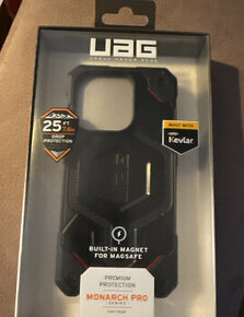 Kryt iPhone 15 Pro UAG Monarch Pro MagSafe Kevlar Black