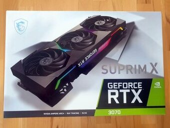 MSI Nvidia GeForce RTX 3070 SUPRIM X 8G LHR