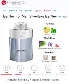 Bentley for Man Silverlake EDP