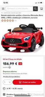 Detské elektrické autíčko Mercedes AMG - 1