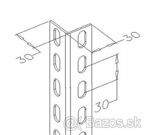 Perforovany L profil