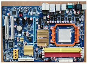 MB Gigabyte AMD AM2 + CPU +  VGA + RAM 6Gb