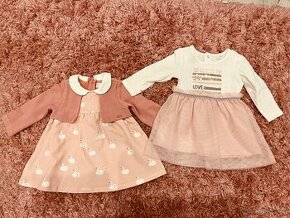 Šaty Guess (3-6m) a Mayoral (4-6m)