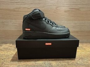 NIKE supreme AIR force 1 mid black 43