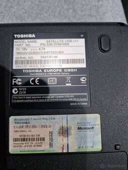 Notebook Toshiba  L505 111