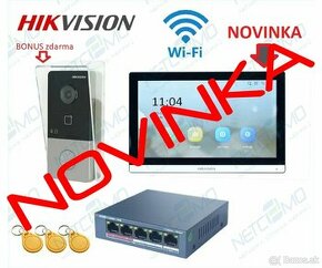 NOVINKA - videovrátnik HIKVISION DS-KIS603-P s novým monitor