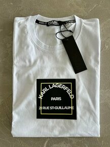 Karl Lagerfeld pánske tričko biele - 1