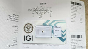 Diamant 0.16 ct - IGI certifikovaný investičný diamant