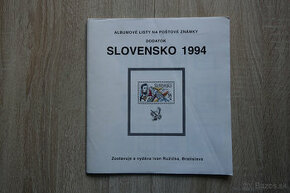 Albumové listy Slovensko 1994, nepoužité