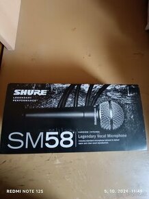 Mikrofon SHure SM 58 SE s vypinačom.