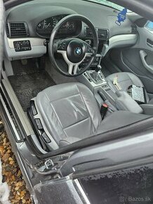 Šedý kožený interiér BMW E46 Touring